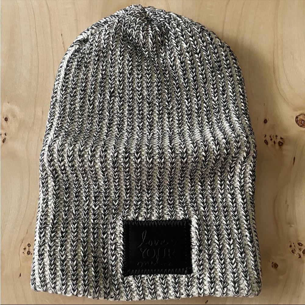 Love Your Melon Black Speckled Beanie